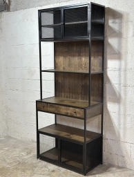 🪵 Dulap / Bibliotecă Premium în Stil Industrial – Realizat LA COMANDĂ!